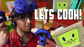 LETS PLAY JOB SIMULATOR VR  Working MASTER CHEF in a Restaurant HTC Vive Virtual Reality LIVE [upl. by Llertnac]