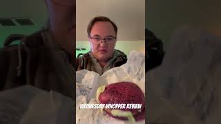 WEDNESDAY WHOPPER REVIEW burgerking review halloween subscribe [upl. by Feingold627]