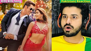 Pakistani Reacts To Billi Billi Song Kisi Ka Bhai Kisi Ki Jaan  Salman Khan  Pooja Hegde [upl. by Lem]