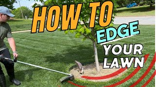 How to Properly Edge Your Lawn  DIY Lawn Coach [upl. by Dolf312]