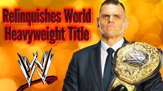 BREAKING NEWS Gunther Relinquishes World Heavyweight Title 2024 [upl. by Aisak]