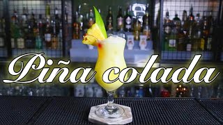 🍹RECETA PIÑA COLADA🍍 COCKTAIL  TUTORIAL BARTENDER [upl. by Lezlie339]