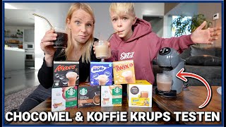 NESCAFE CHOCOMEL amp KOFFiE KRUPS TESTEN MET MiJN MOEDER  Luan Bellinga 162 [upl. by Stephan483]