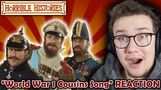 HORRIBLE HISTORIES songs are MENTAL  quotThe Luddites Songquot and quotWW1 Cousins Songquot REACTION [upl. by Yuria]