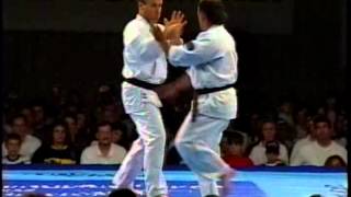 Uechi ryu Kumite Fidele Cacia and Chuck Micciche 1997 New England Open Karate Tournament [upl. by Orpha]