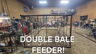 Building A Double Bale Feeder 👌 [upl. by Gerome]