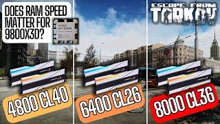 Does RAM Speed Matter for 9800X3D in Tarkov [upl. by Cherry]