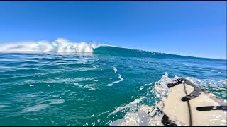 POV SURF  23 ft swell INCREASES TO 67ft [upl. by Adelle]