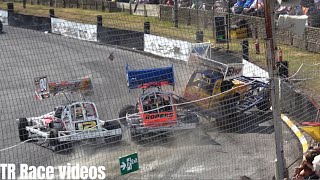 BriSCA F1 Stock Cars UK Speedweekend Sunday Skegness 9723 [upl. by Yenahc]