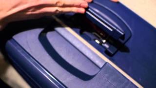 SAMSONITE S CURE SPINNER  HOW TO SET UP THE 3 POINT TSA LOCK 2712015 [upl. by Akiehsal]