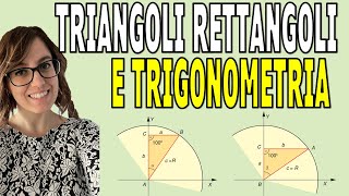 Relazione tra FUNZIONI GONIOMETRICHE e TRIANGOLI RETTANGOLI [upl. by Nerra]