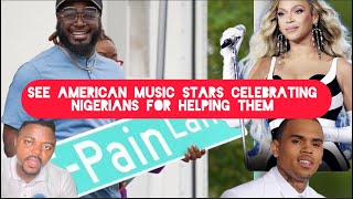 See How American Music Stars are Celebrating Nigerians for Helping them [upl. by Adala598]