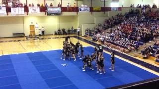 NCHS VARSITY CHEERLEADING COMPETITION SQUADS PERFORMANCE  WOODSTOCK HS 20132014 10192013 [upl. by Evelyn]