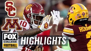 No 11 USC Trojans vs Minnesota Golden Gophers Highlights  FOX College Football [upl. by Stubbs]