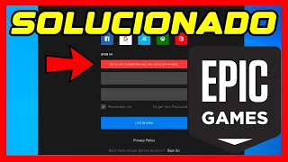 ✅LO SENTIMOS LAS CREDENCIALES QUE ESTAS USANDO NO SON VALIDAS EPIC GAMES [upl. by Amalea]