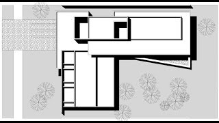 Planos de casa en forma de L [upl. by Enaj]