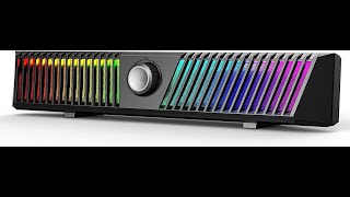 Smalody Altoparlanti PC Desktop Bluetooth Sound Bar Colorful RGB Subwoofer Stereo HiFi Stereo USB [upl. by Nnylecoj]