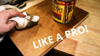 How to stain wood LIKE A PRO Pine wood staining tips and tricks [upl. by Madeleine]