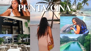 PUNTA CANA TRAVEL VLOG 🇩🇴  SCAPE PARK  COCO BONGO  DOLPHIN EXPLORER  SERENADE RESORT  SPA DAY [upl. by Magna]