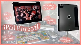 iPAD PRO ACCESSORIES HAUL 2021 l SHOPEE MALAYSIA iPad stand Case Logitech Keyboard amp Mouse [upl. by Romine]