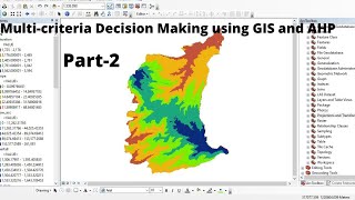 Stepbystep Procedure of Multicriteria Decision Making MCDM analysis using GIS and AHP  Part 2 [upl. by Neryt]