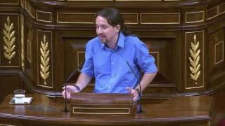 Segunda intervención de Pablo Iglesias en el debate de investidura [upl. by Walrath4]