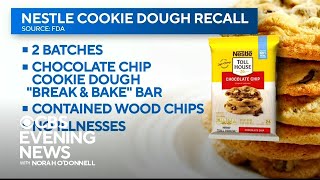 Nestle recalls cookie dough over concerns it may contain wood chips [upl. by Melquist45]