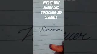 How to write word in english cursive writing easywriting shortvideo handwriting youtube shortsv [upl. by Neehsuan]