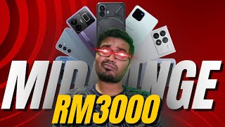 Top 5 Mid Range Smartphone under RM3000 in 2024  Malaysia [upl. by Jessie299]