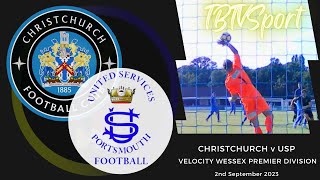 HIGHLIGHTS Christchurch v United Services Portsmouth Wessex Premier Division [upl. by Kreitman]