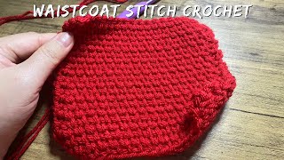 How to Waistcoat stitch crochet crochettutorial waistcoat foryou crocheters fypシ゚viral fyp [upl. by Palgrave]