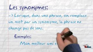 Les synonymes et les antonymes [upl. by Lipps]