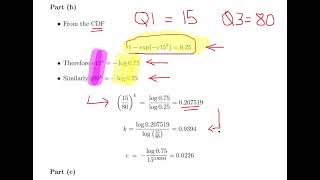 Weibull Distribution Determining Parameters [upl. by Gustafsson]