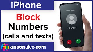 iPhone  How to Block a Number from Calling or Texting [upl. by Elisa790]