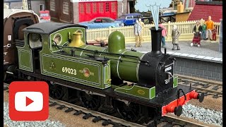 My Bachmann LNER J72 class Joem number 69023 in lined green NER amp BR late crests as preserved [upl. by Ajed386]