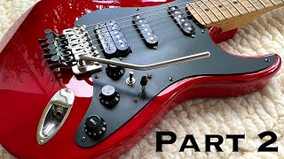 Super Strat Build  Part 2 Routing Pickup Cavities [upl. by Nalak111]