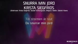 Krista Siegfried  quotSnurra min jordquot [upl. by Burney871]