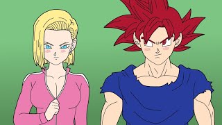 GOKU SAVES ANDROID 18 [upl. by Ellinej]