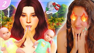 the 100 baby challenge got DARK real quickly😳The Sims 4  2 [upl. by Yasdnil18]