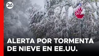 EEUU  Intensas nevadas de hasta 30 centímetros en Denver [upl. by Harvard]