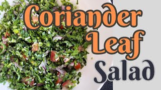 Coriander leaf salad [upl. by Oikim]