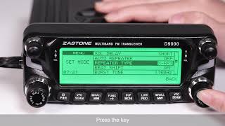 Zastone D9000 Mobile Car Radio Same and Different Frequency Settings [upl. by Hefter]