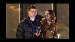 The White Lotus lovers Leo Woodall and Meghann Fahy beam during double date in NYC [upl. by Gurolinick]