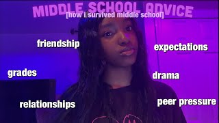 MIDDLE SCHOOL ADVICE advice for upcoming middle schoolers  grades drama relationships etc [upl. by Oimetra]