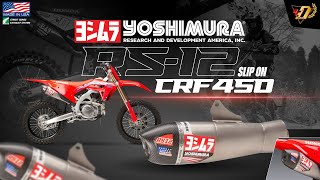 Review YOSHIMURA RS12 Slipon สำหรับ HONDA CRF450  DrBike [upl. by Warfield]