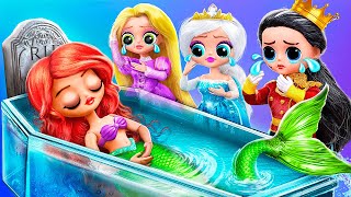 What Happened to Princess Ariel 32 Mermaid DIYs for LOL OMG [upl. by Amity]