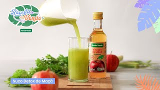 Receita de Verão  Suco Detox de Maçã [upl. by Hanover]