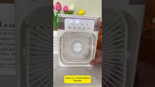 Refrigerador De Ar Ventilador Umidificador Portátil Com Led Reservatório De Água [upl. by Nylsor516]