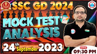 SSC GD 2024  SSC GD RWA Mock Test Analysis SSC GD 24 Sep Mock Test Solution By Ankit Sir [upl. by Hoskinson]