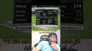 ICC MENS ODI WORLD CUP 2003 FINAL MATCH IND VS AUS SCORECARD 💔💔 shorts trending cricket fans [upl. by Hugh]